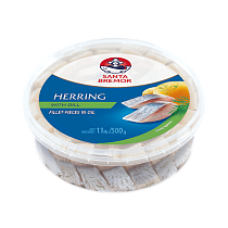 Herring fillet pieces "Santa Bremor" with dill, in oil 500 g